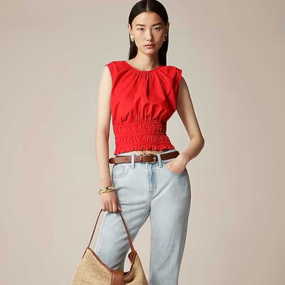 NWT JCrew Cotton Red Tank
